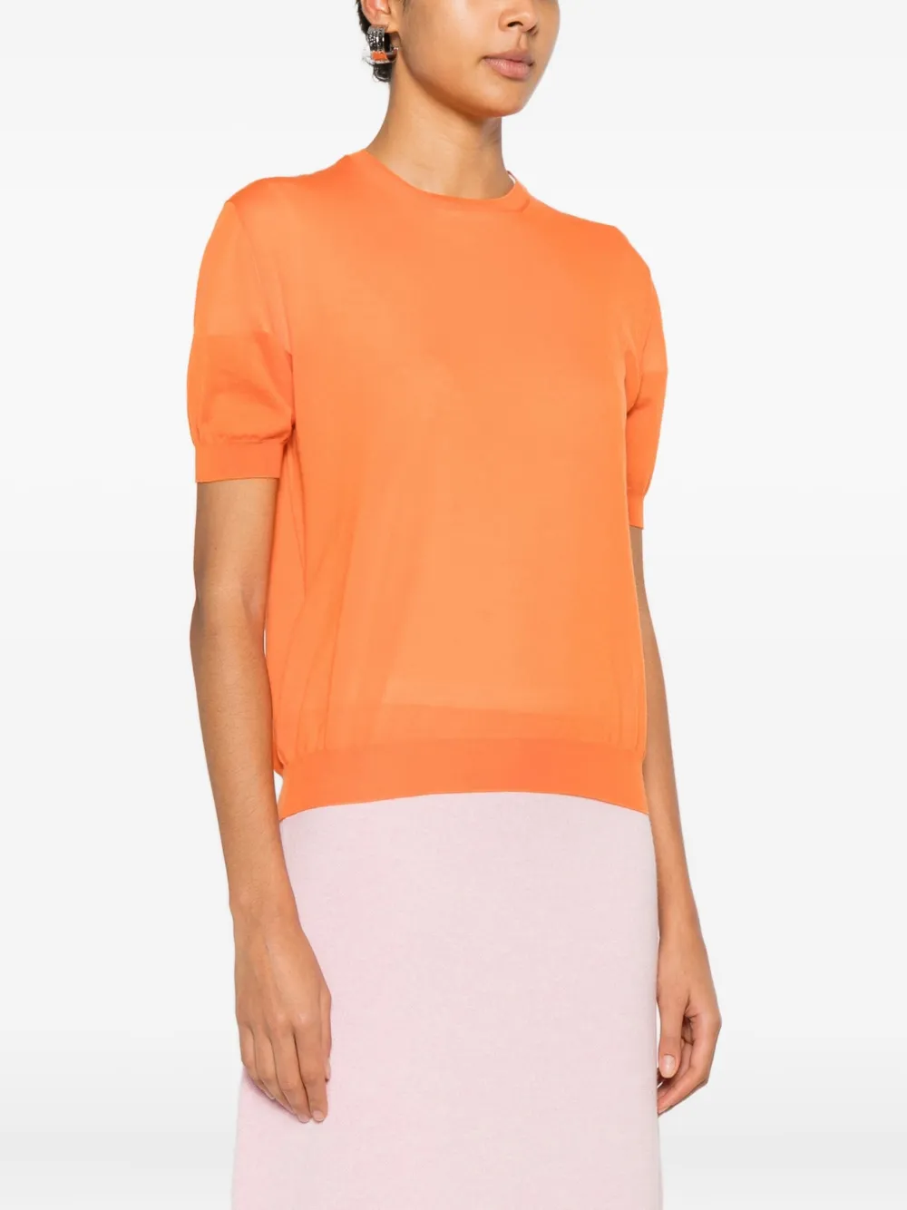 Prada Short-sleeve T-shirt In Orange