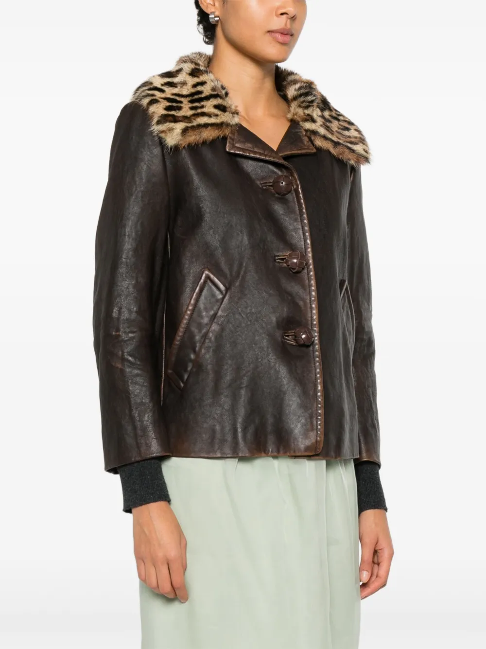 Prada Jack met knoopsluiting Bruin
