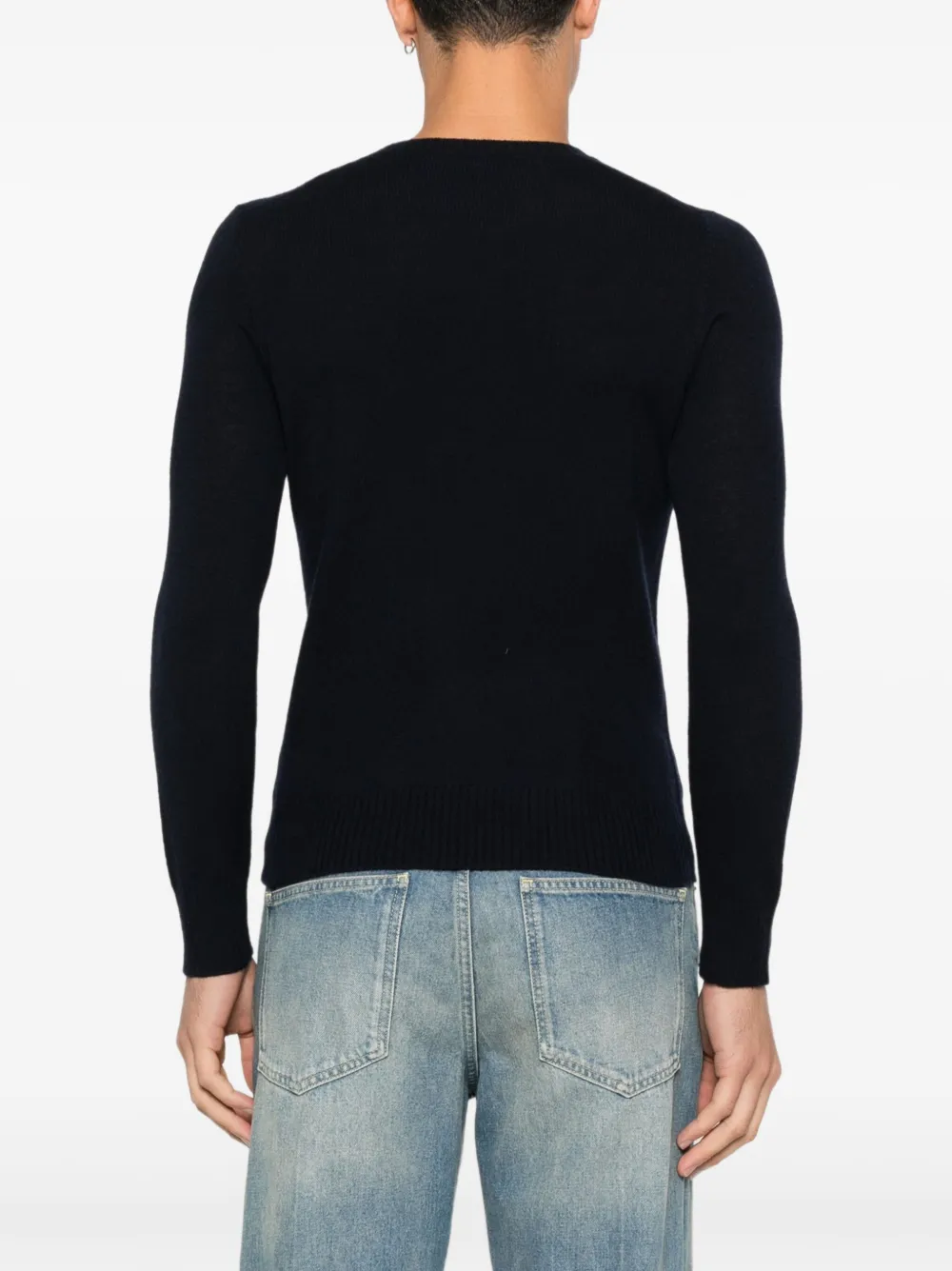 Prada Trui met V-hals Blauw