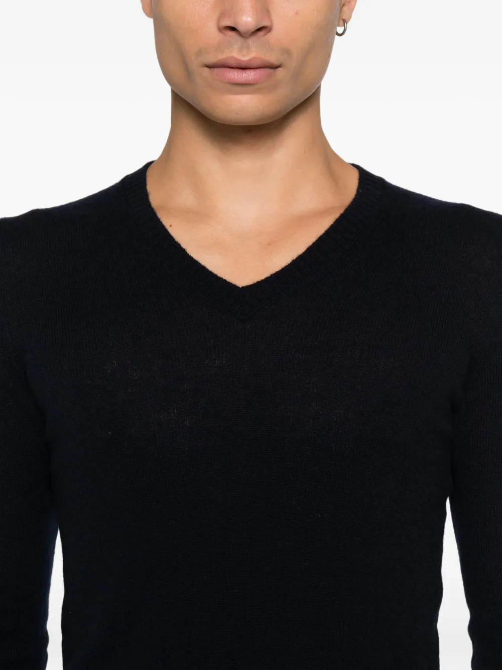 Prada Trui met V-hals Blauw