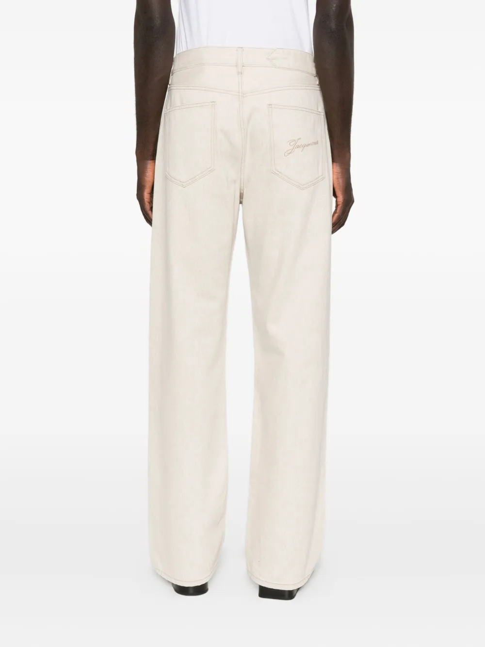 Jacquemus Jeans met vijf zakken Beige