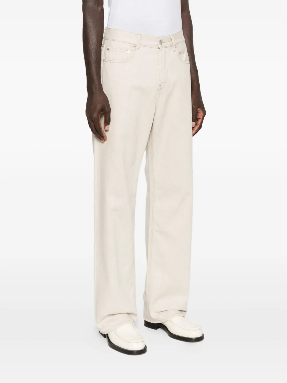 Jacquemus Jeans met vijf zakken Beige