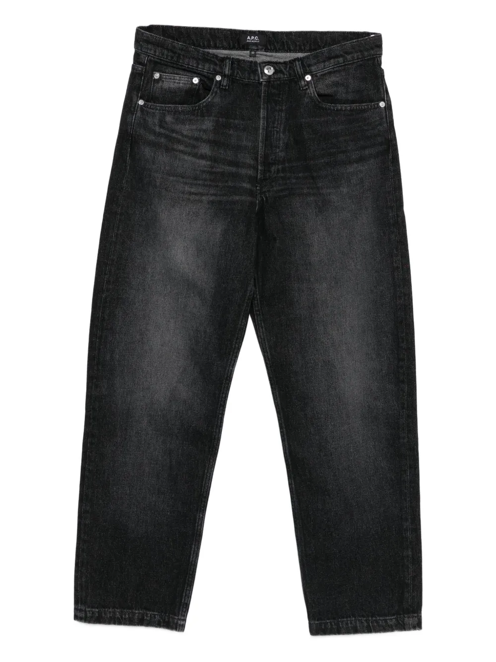 Apc Solal Straight Jeans In Black