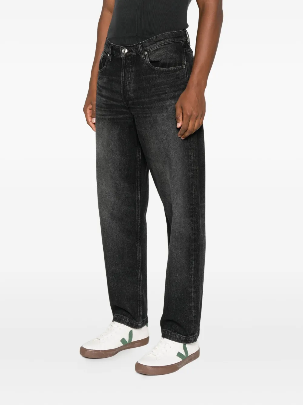 Apc Solal Straight Jeans In Black