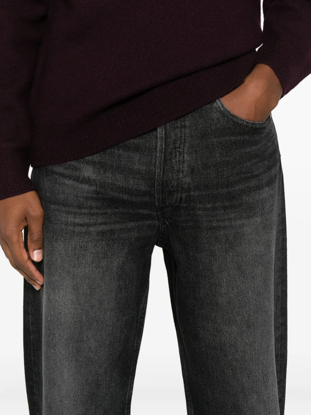 Apc Solal Straight Jeans In Black