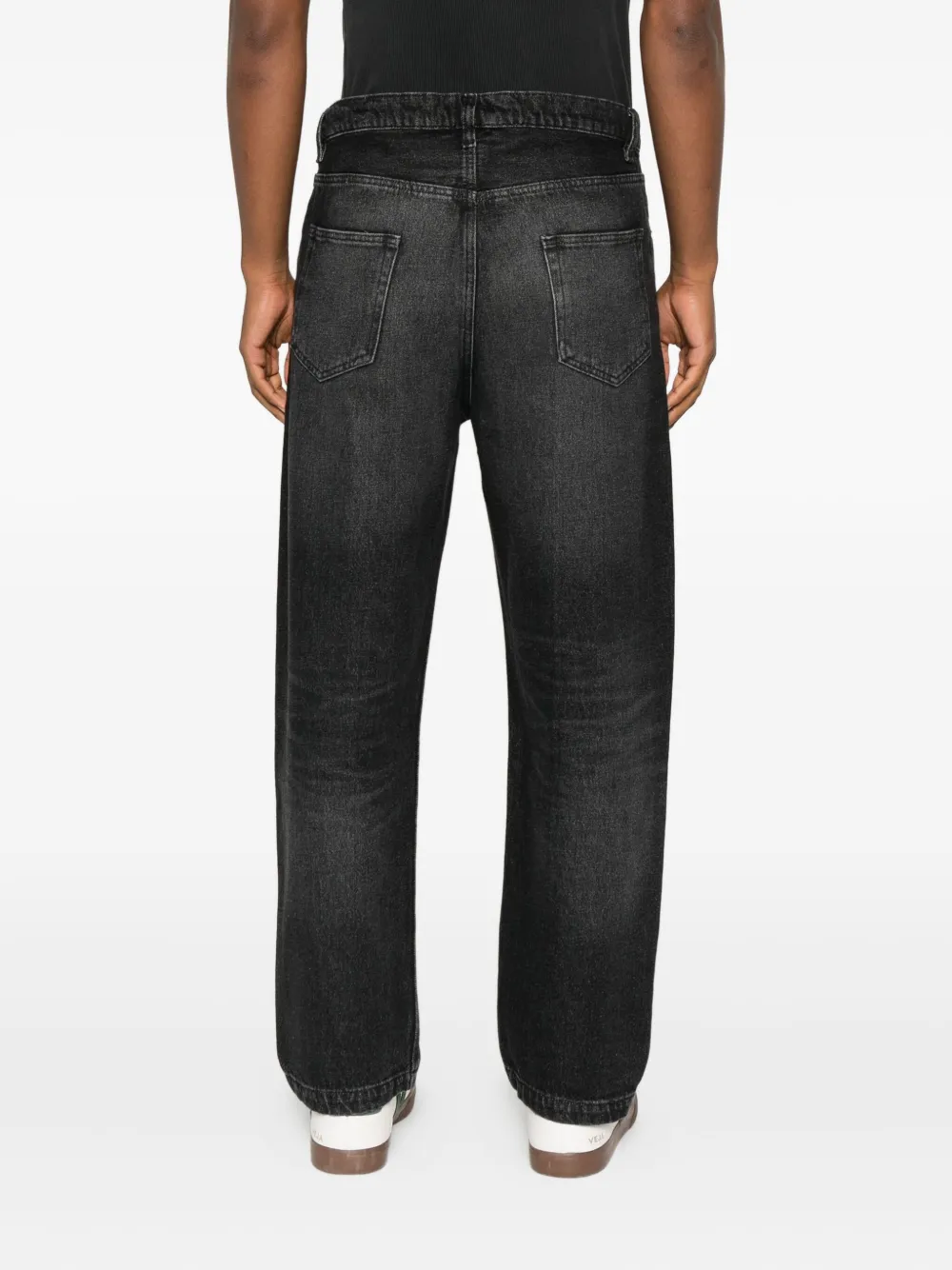 Apc Solal Straight Jeans In Black