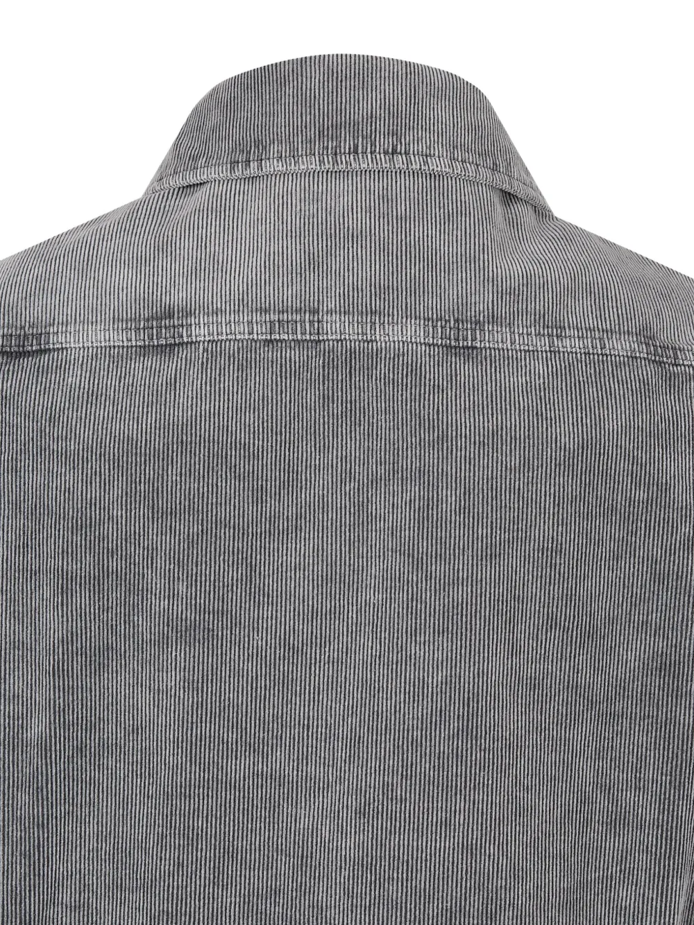 Studio Tomboy Corduroy Button-fastening Shirt Jacket In Gray