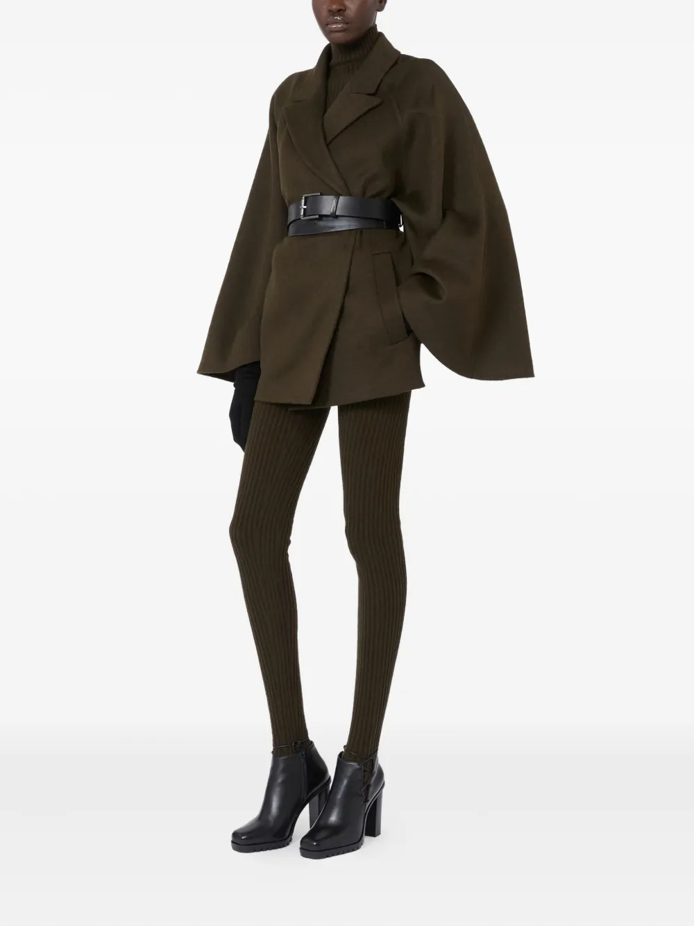 Max Mara belted coat - Groen