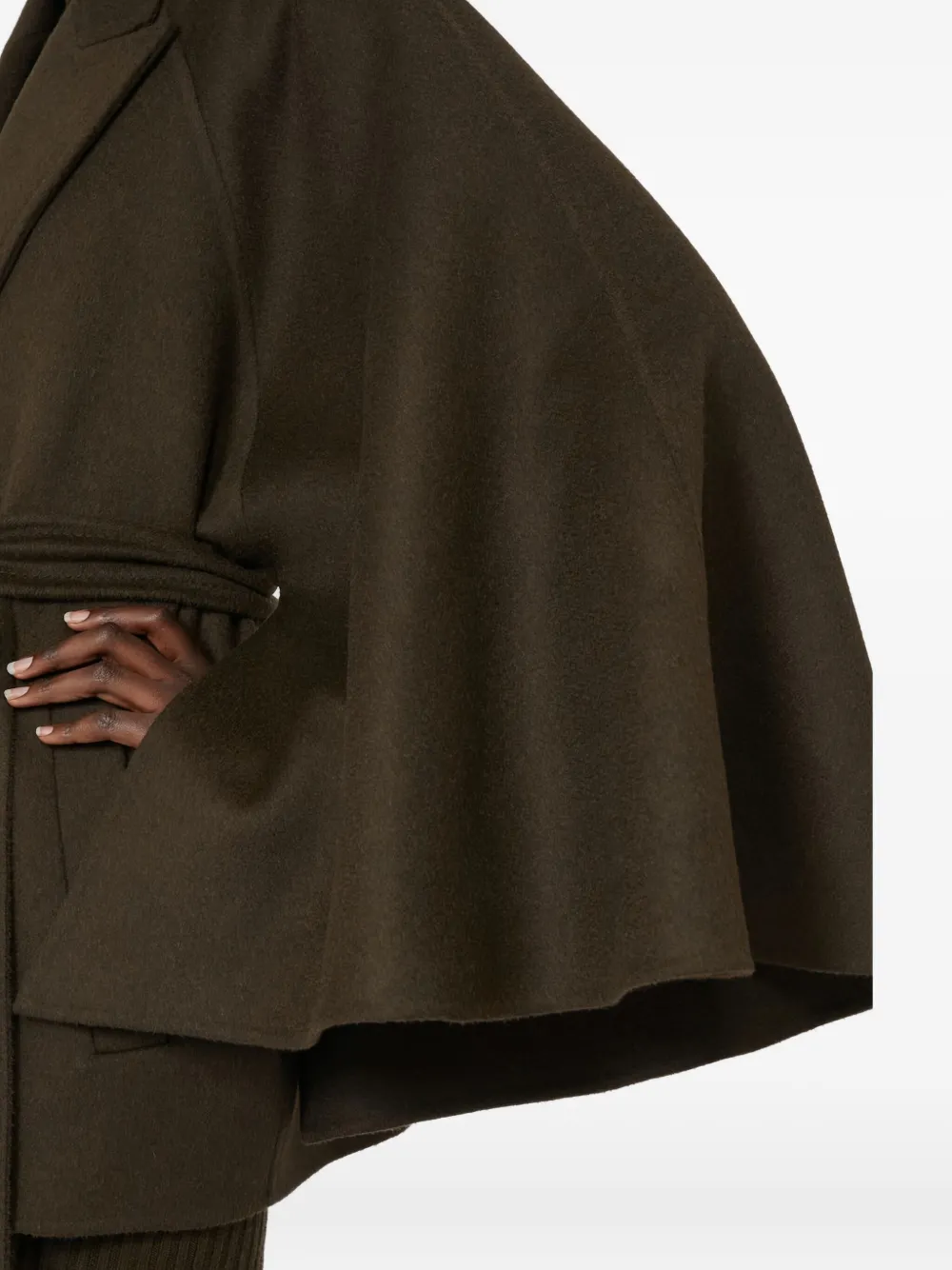 Max Mara Verna Belted Camel Hair Coat In Brown