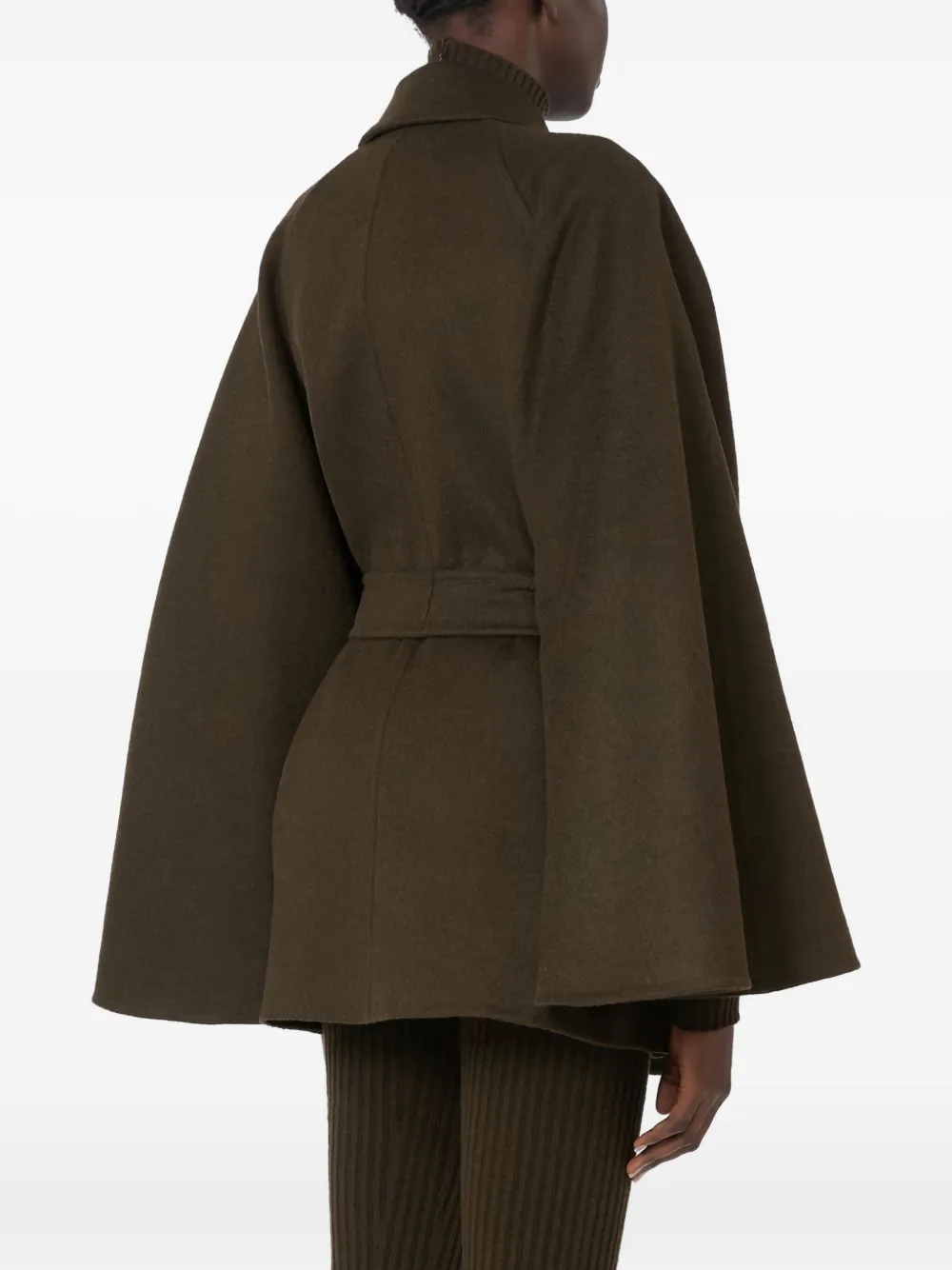 Max Mara Verna Belted Camel Hair Coat In Brown