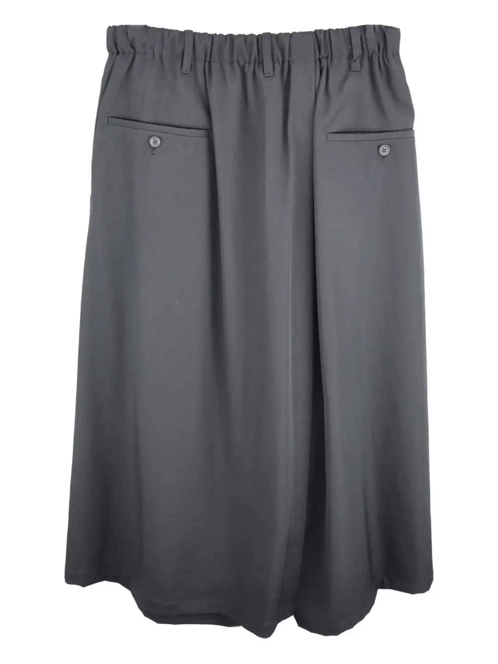 Yohji Yamamoto elastic-waist wrap skirt | Image 2