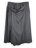 Yohji Yamamoto elastic-waist wrap skirt - Grey