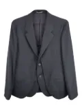 Yohji Yamamoto layered single-breasted fastening - Grey
