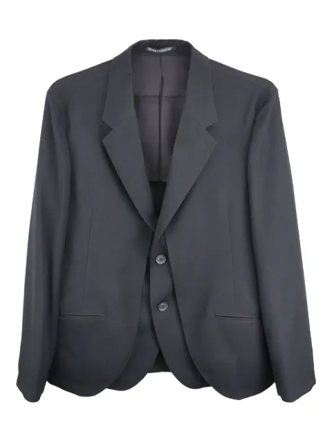 Yohji Yamamoto layered single-breasted fastening 