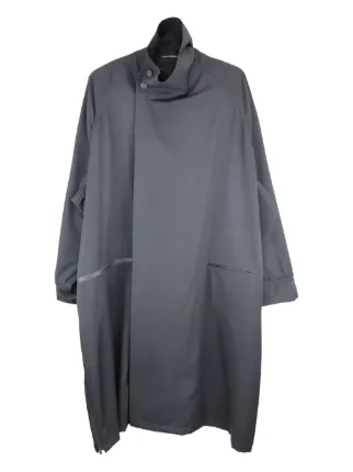 Yohji Yamamoto スタンドカラーコート | グレー | FARFETCH JP