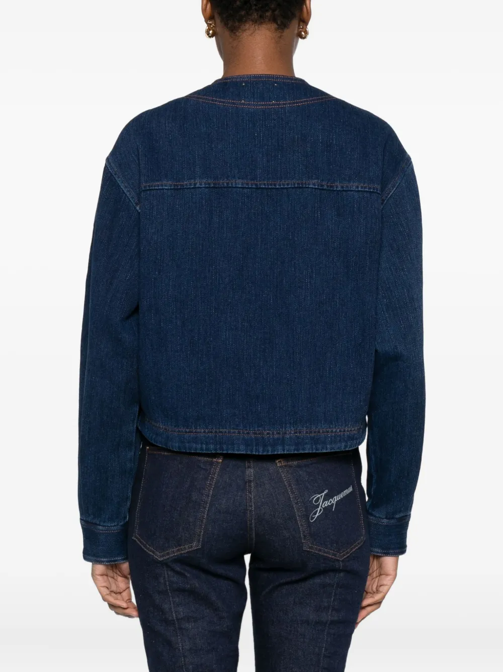Forte Forte Cotton Overshirt With Chest And Patch Pockets In Blue