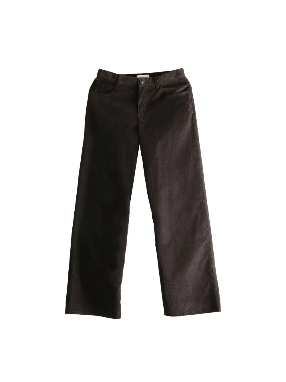 The Row Corduroy Straight-leg Trousers In Brown