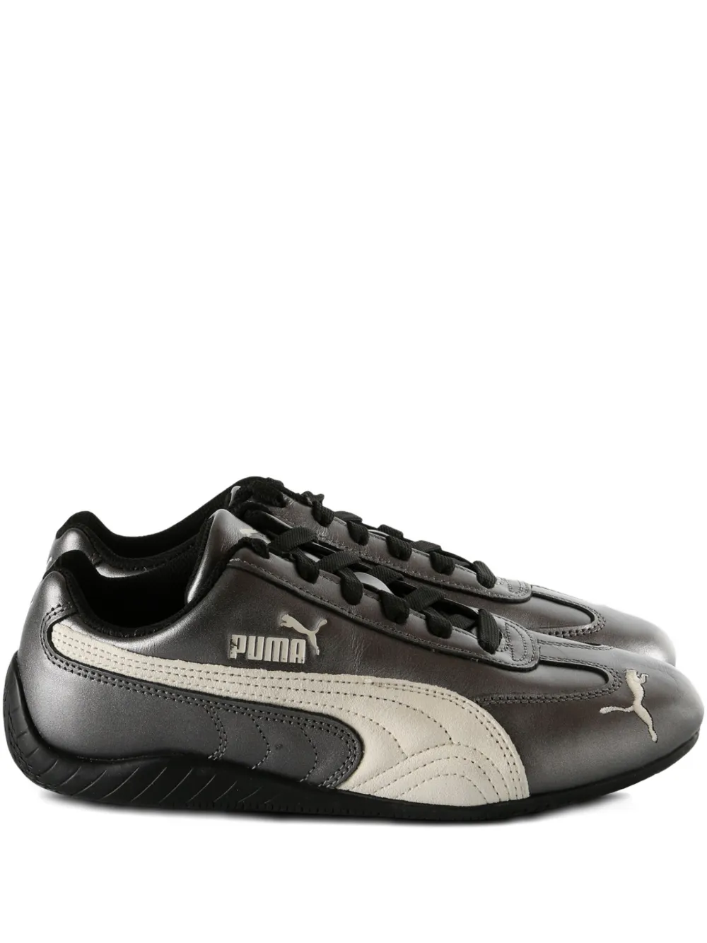 PUMA metallic-finish sneakers Black