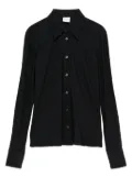 Caliban button-front long-sleeve shirt - Black