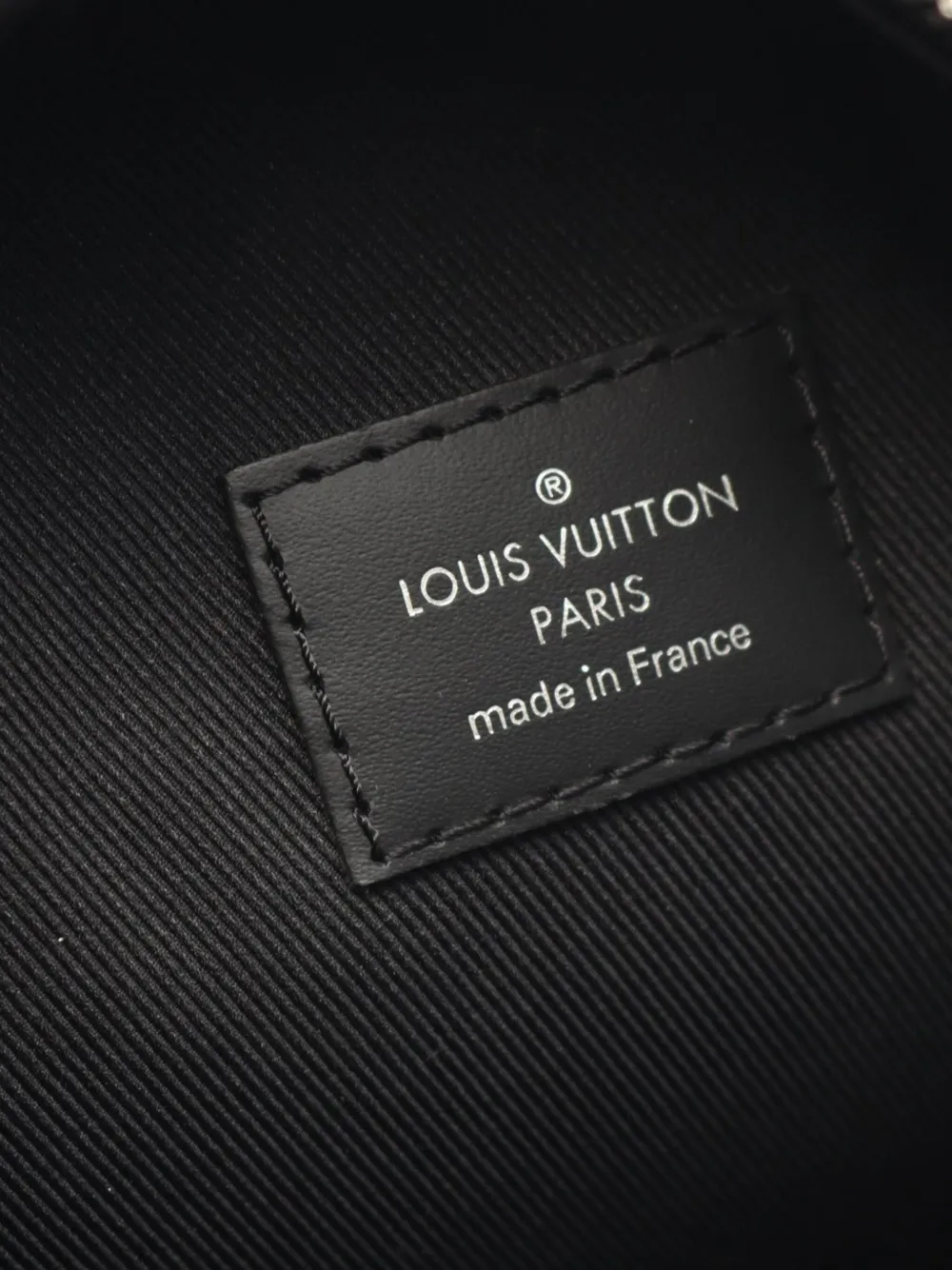 Pre-owned Louis Vuitton 2018 Damier Graphite Pixel Josh Backpack In Black