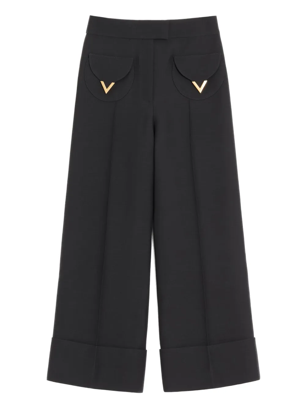 Valentino Garavani cuffed trousers - Nero