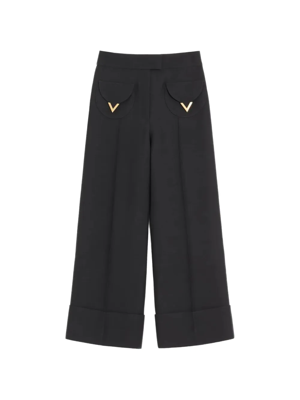Valentino Garavani Crepe Broek Zwart