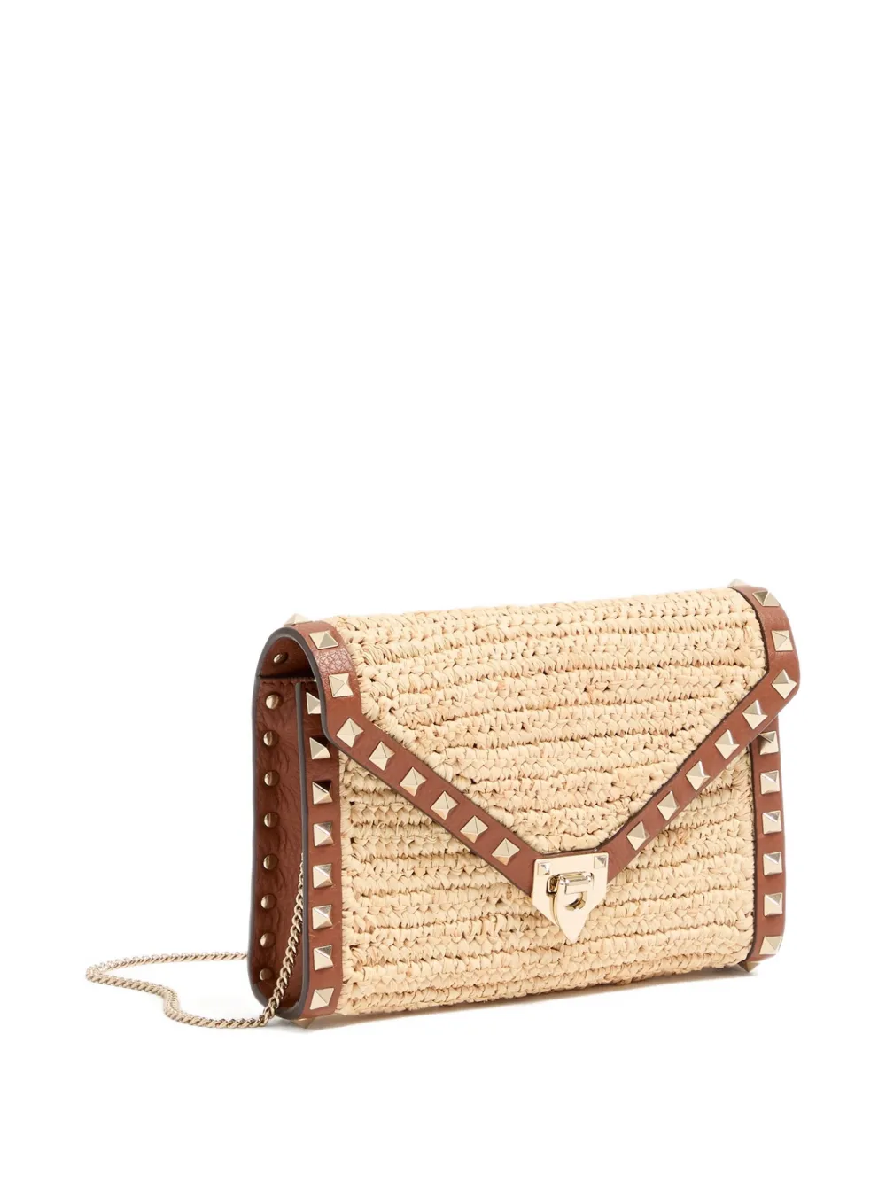 mini rockstud raffia bag