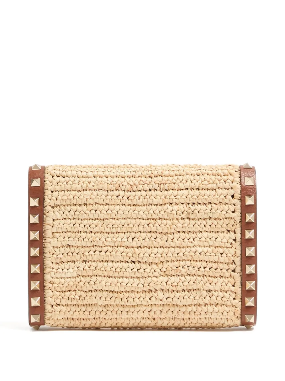 mini rockstud raffia bag