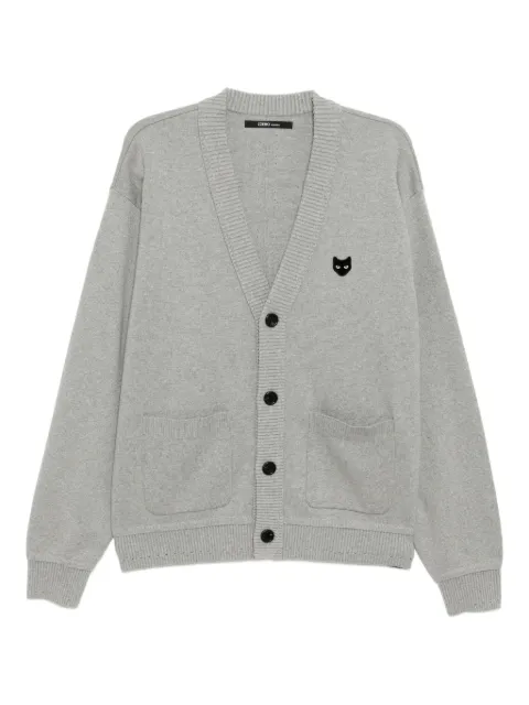 SONGZIO cat-embroidered cardigan
