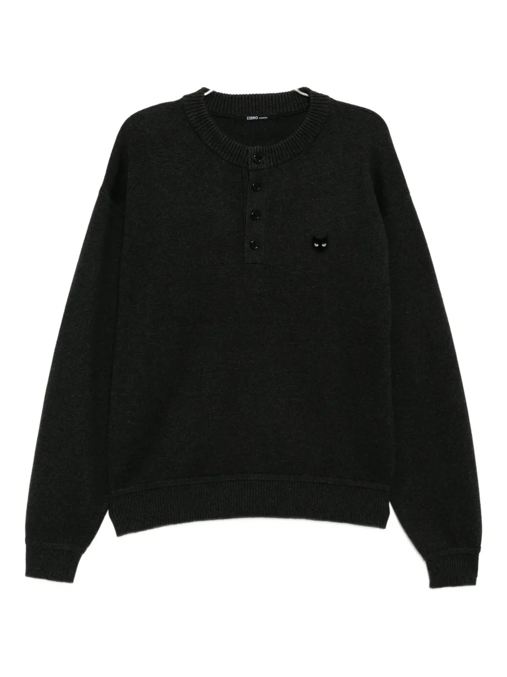 SONGZIO Felpa con ricamo - Grigio