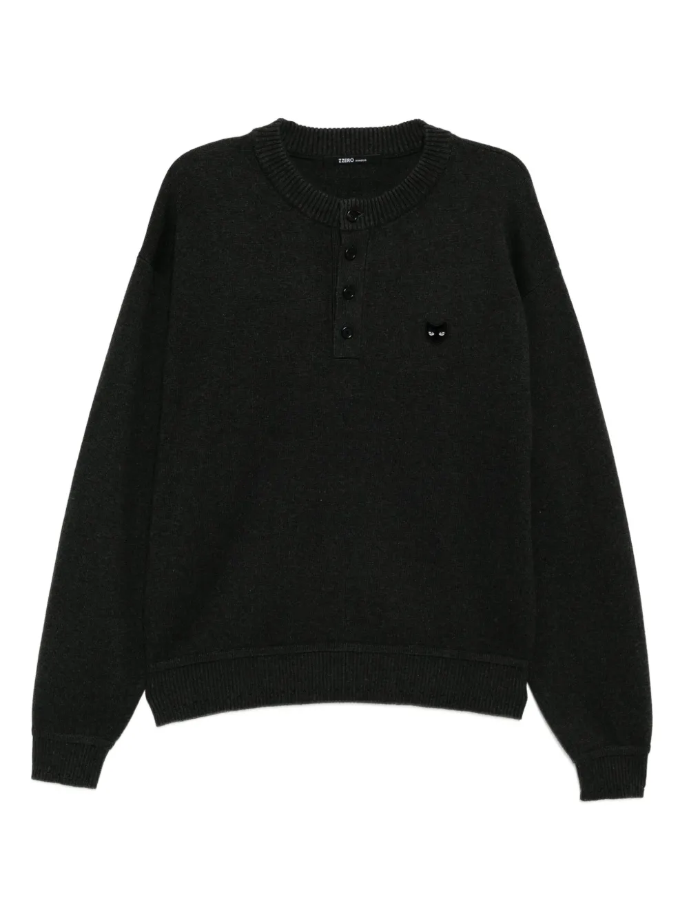 SONGZIO cat-embroidered sweatshirt | Grey | Image 1