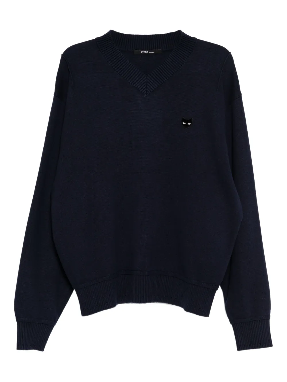 SONGZIO cat-embroidered sweatshirt | Blue | Image 1