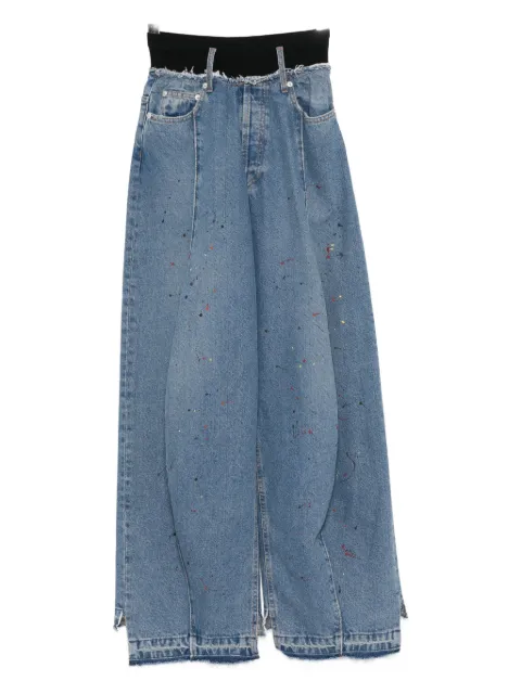 ALAINPAUL paint-splash jeans