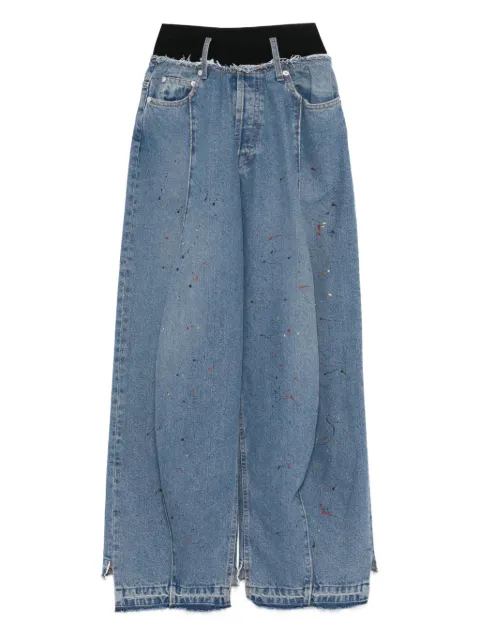 ALAINPAUL paint-splash jeans