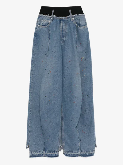 ALAINPAUL paint-splash jeans