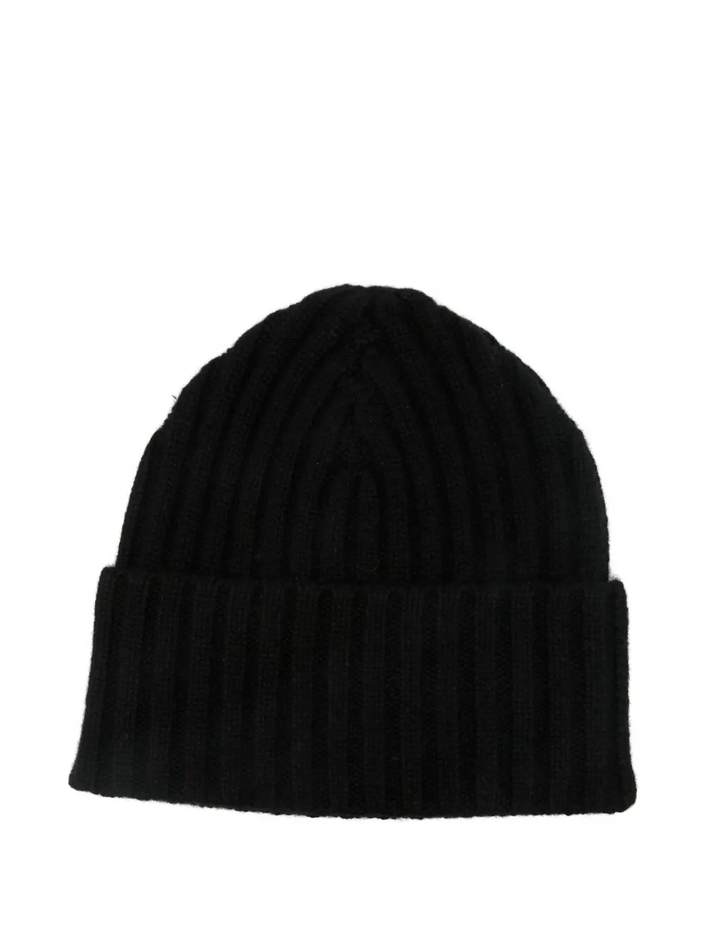 Liska bonnet en cachemire à design côtelé | noir | Image 1