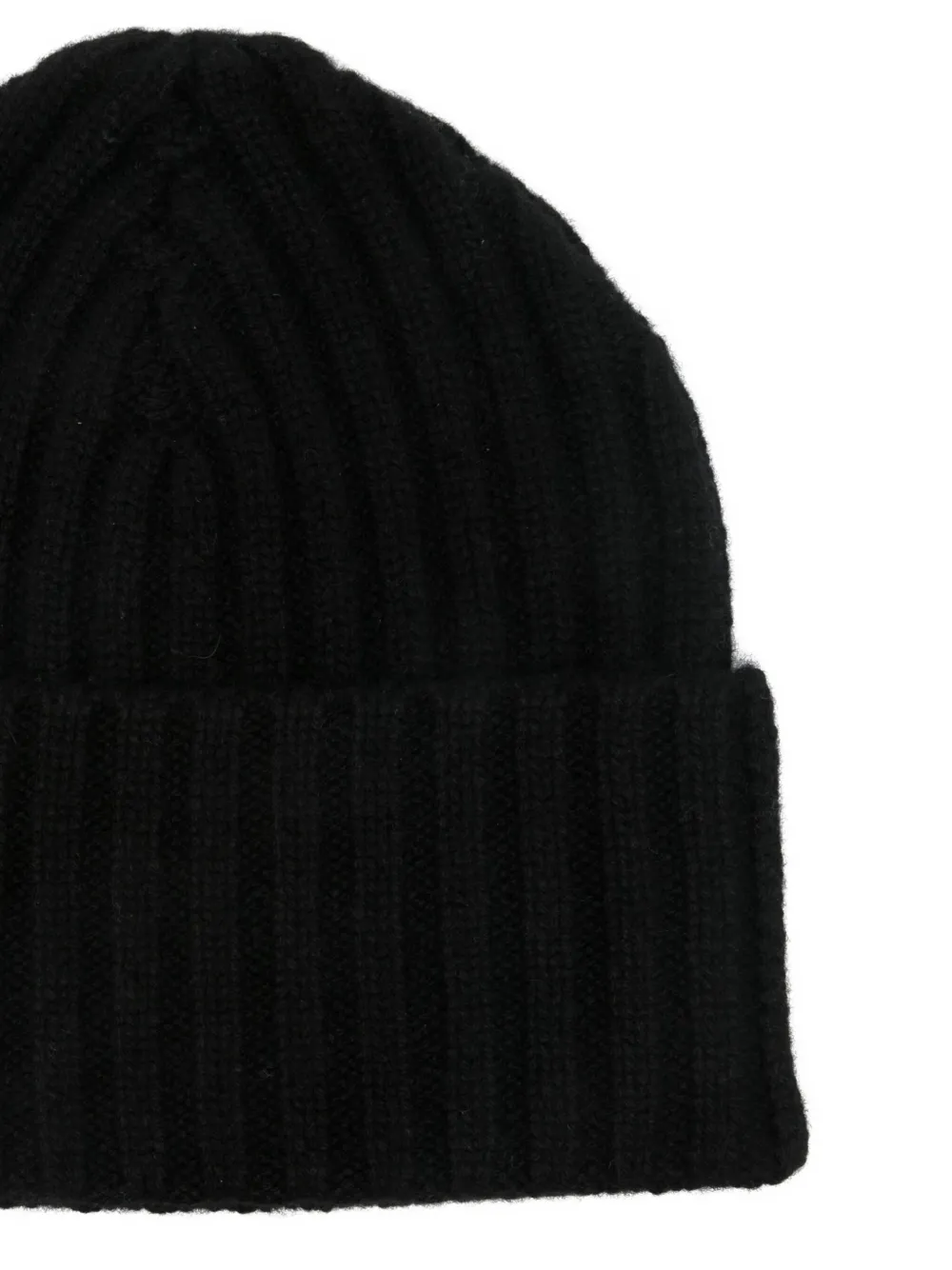 Liska Gerippte Kaschmirbeanie In Black