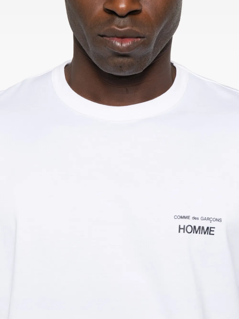 Comme des Garçons Homme T-shirt met logoprint Wit