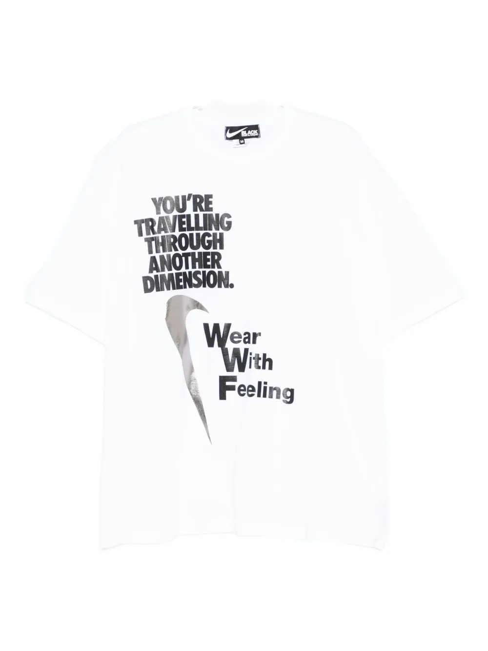 Black Comme Des Garçons printed T-shirt - ホワイト Black Comme Des Garçons printed T-shirt - ホワイト
