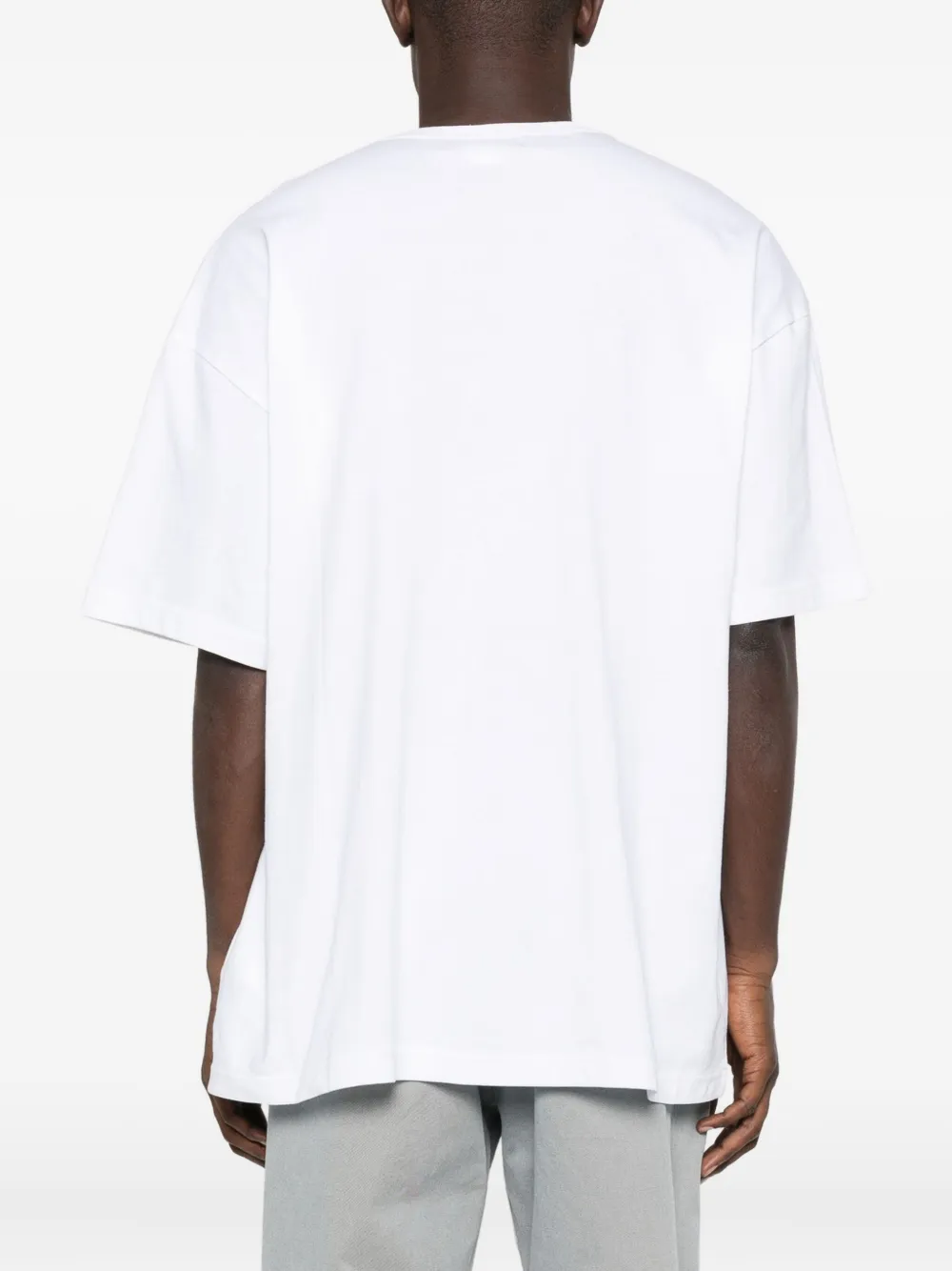 Black Comme Des Garçons Printed T-shirt In White