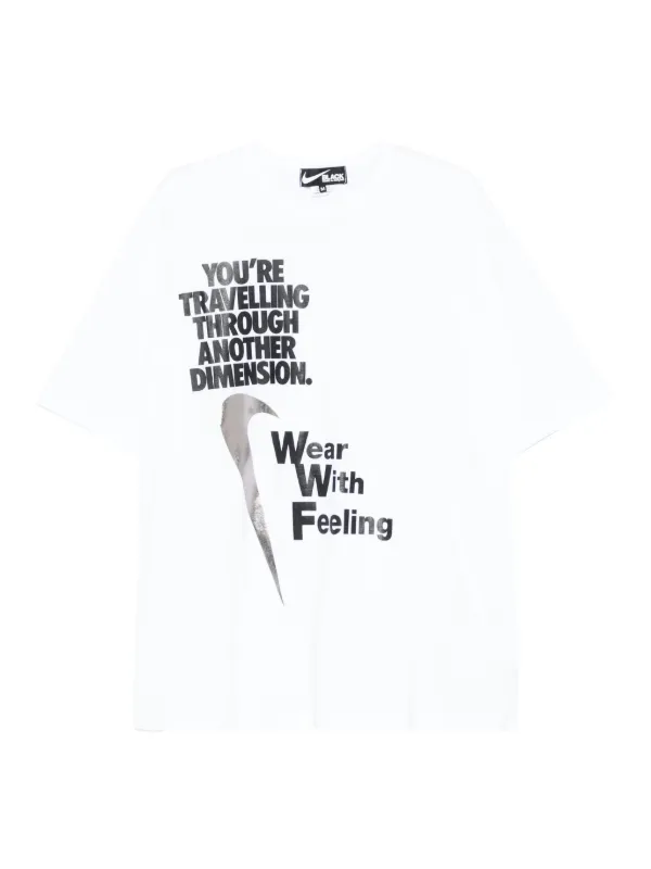 Black Comme Des Garçons プリント Tシャツ | ホワイト | FARFETCH JP
