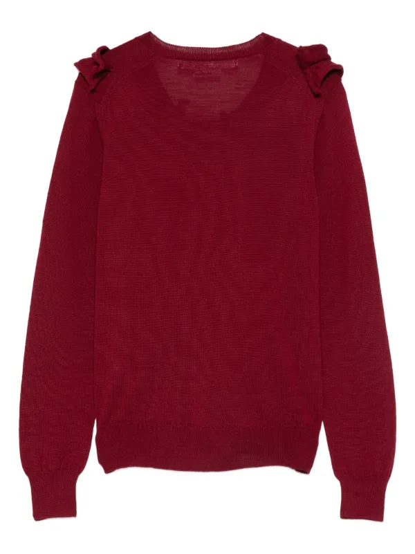 Comme Des Garçons Comme Des Garçons ラッフル カーディガン | レッド