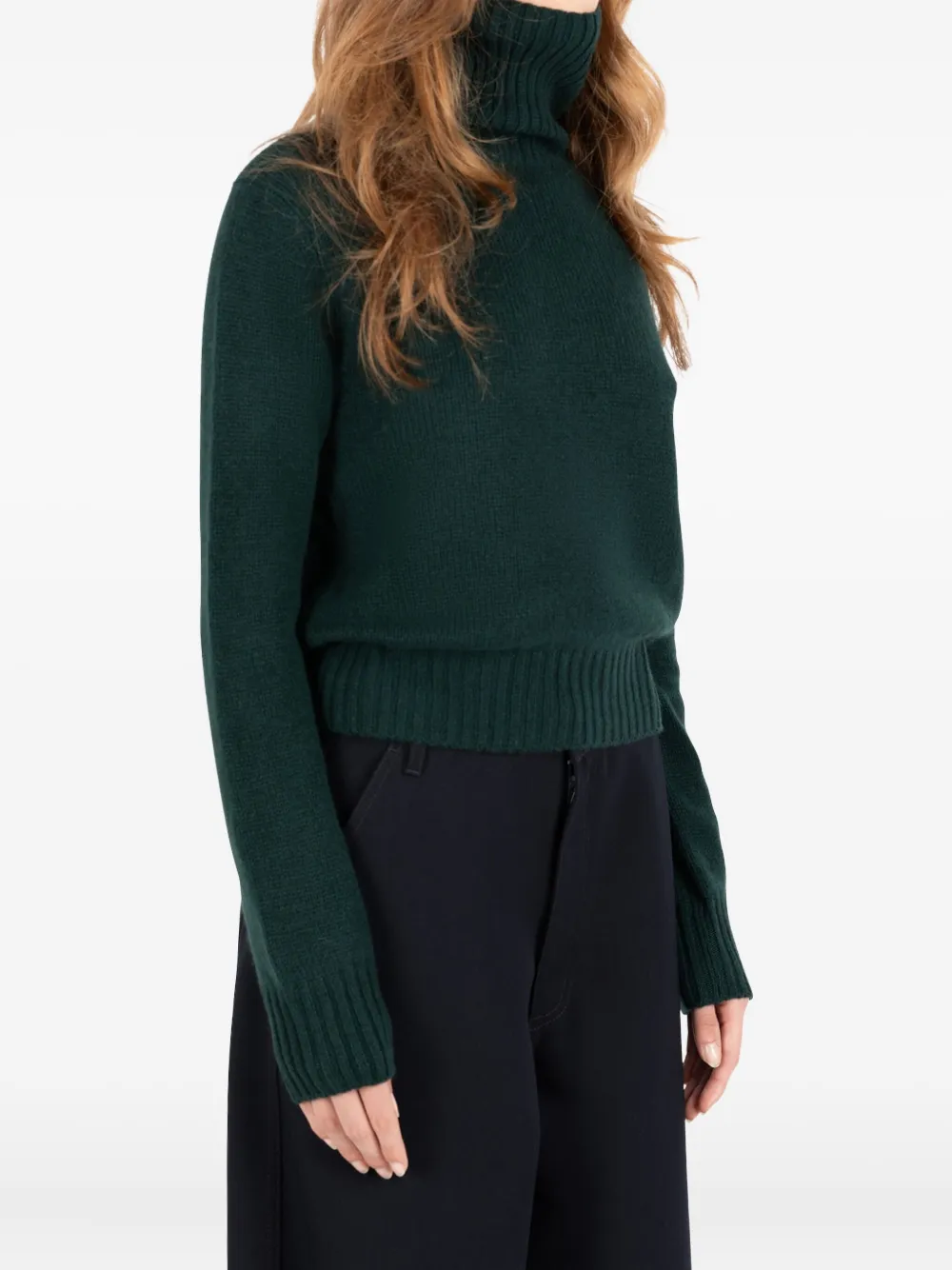 Société Anonyme Reese Roll-neck Sweater In Green