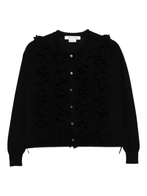 Comme Des Garçons cárdigan fruncido