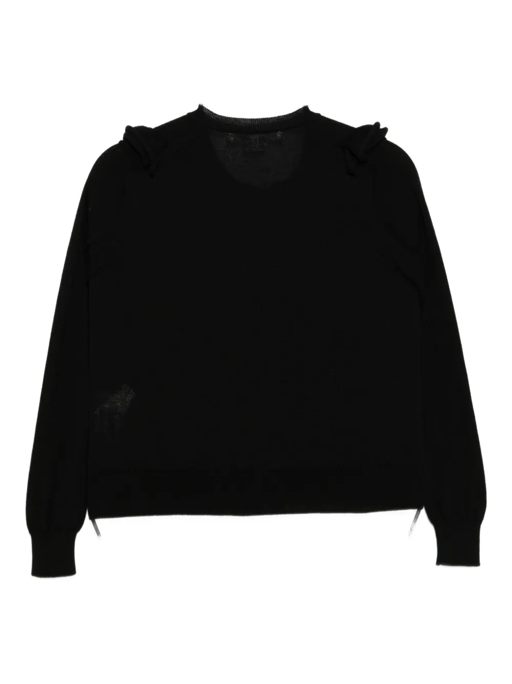 Comme Des Garçons Vest met ruches Zwart