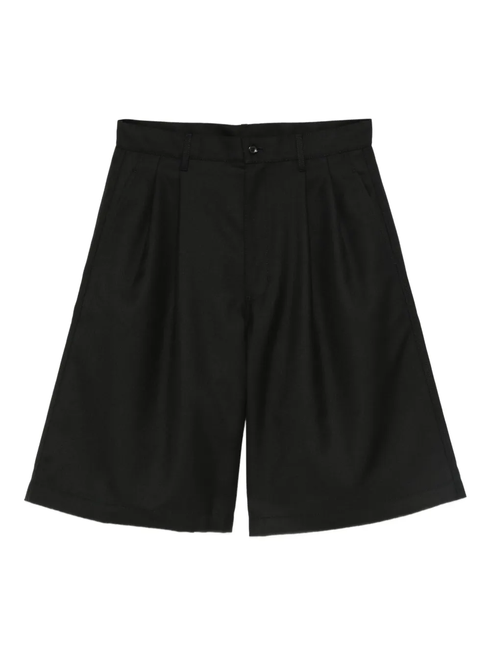 Comme Des Garçons Shirt pleated shorts | Black | Image 1