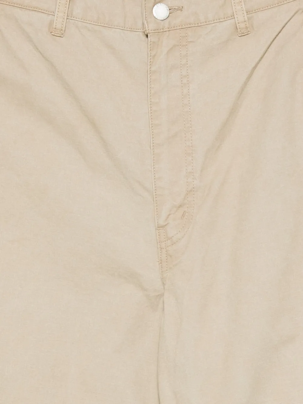 Comme des Garçons Homme Broek met gekreukte pijpen Beige