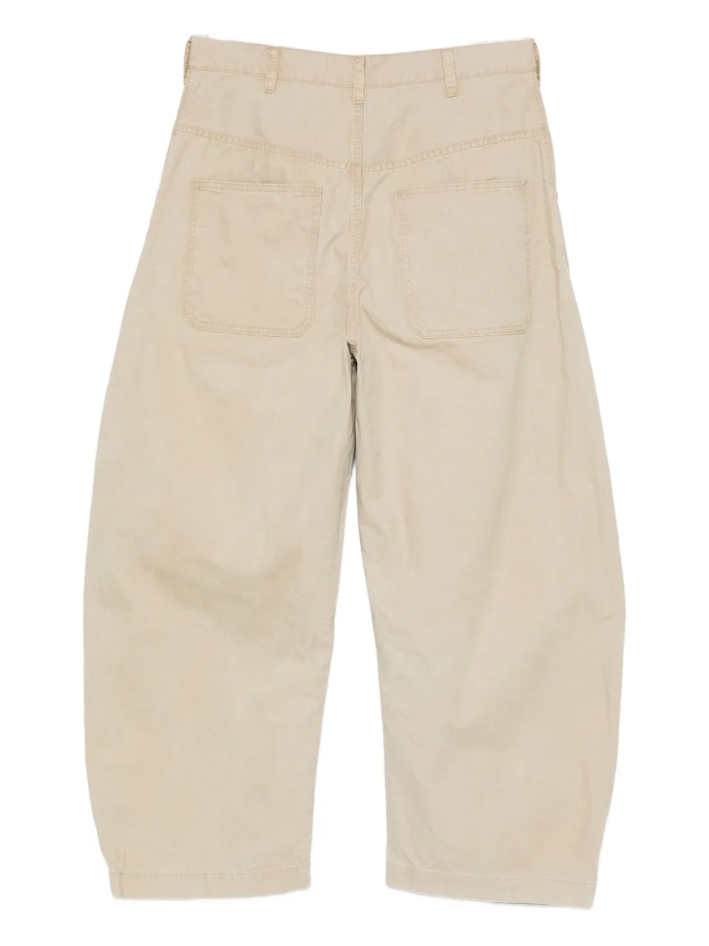 Comme des Garçons Homme crinkled-leg trousers - Beige