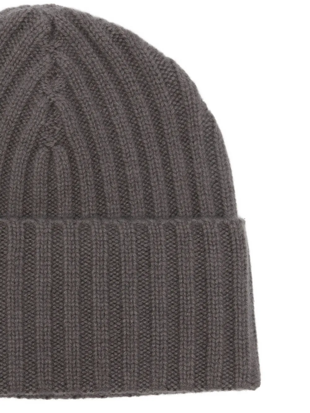 Liska Gerippte Kaschmirbeanie In Brown