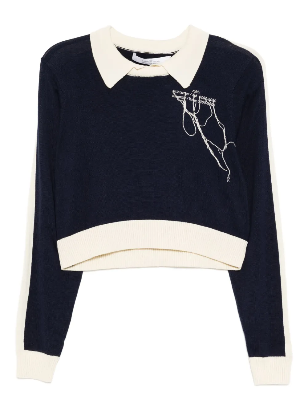 Rokh Logo-embroidered Jumper In Black